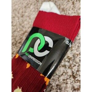 NEW Womens PRO COMPRESSION Marathon Knee-High Socks NWT Fall Leave S M